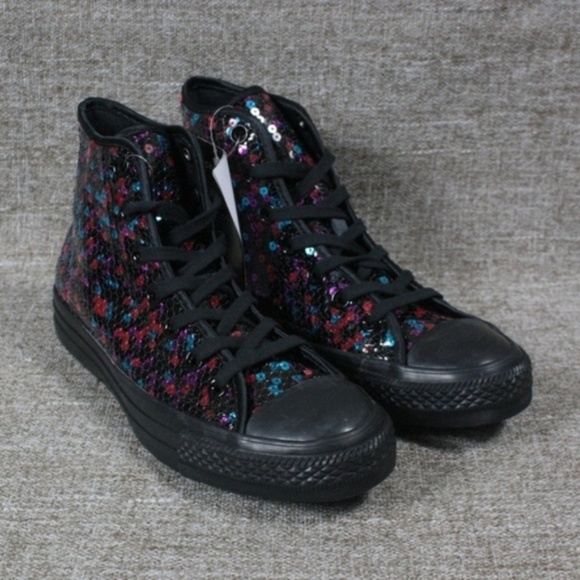 Converse Shoes - NEW! CONVERSE SEQUIN HIGH TOP SHOES!